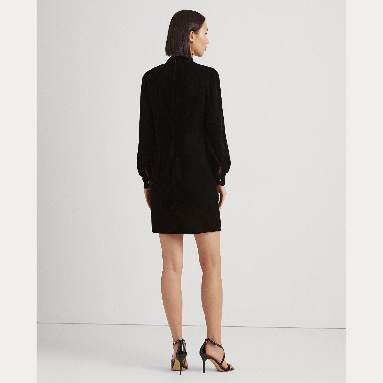 abito in velluto rifinito 200-919668 001 LAUREN RALPH LAUREN 