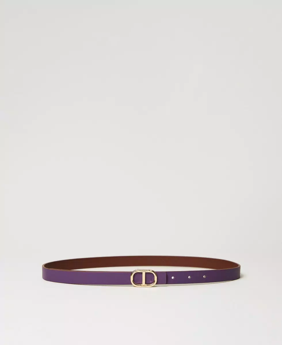 Cintura reversibile in pelle 232TO550A 11166 TWINSET 