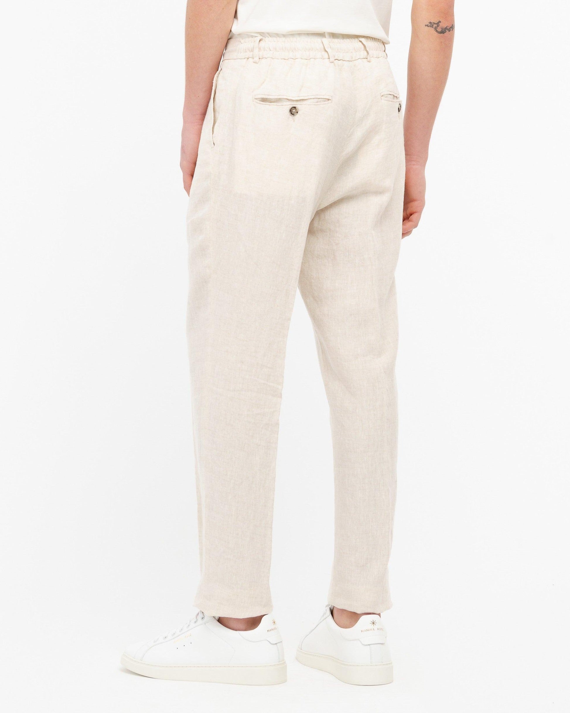pantalone jogging in lino 4032P1688L 263144 22 MANUEL RITZ 