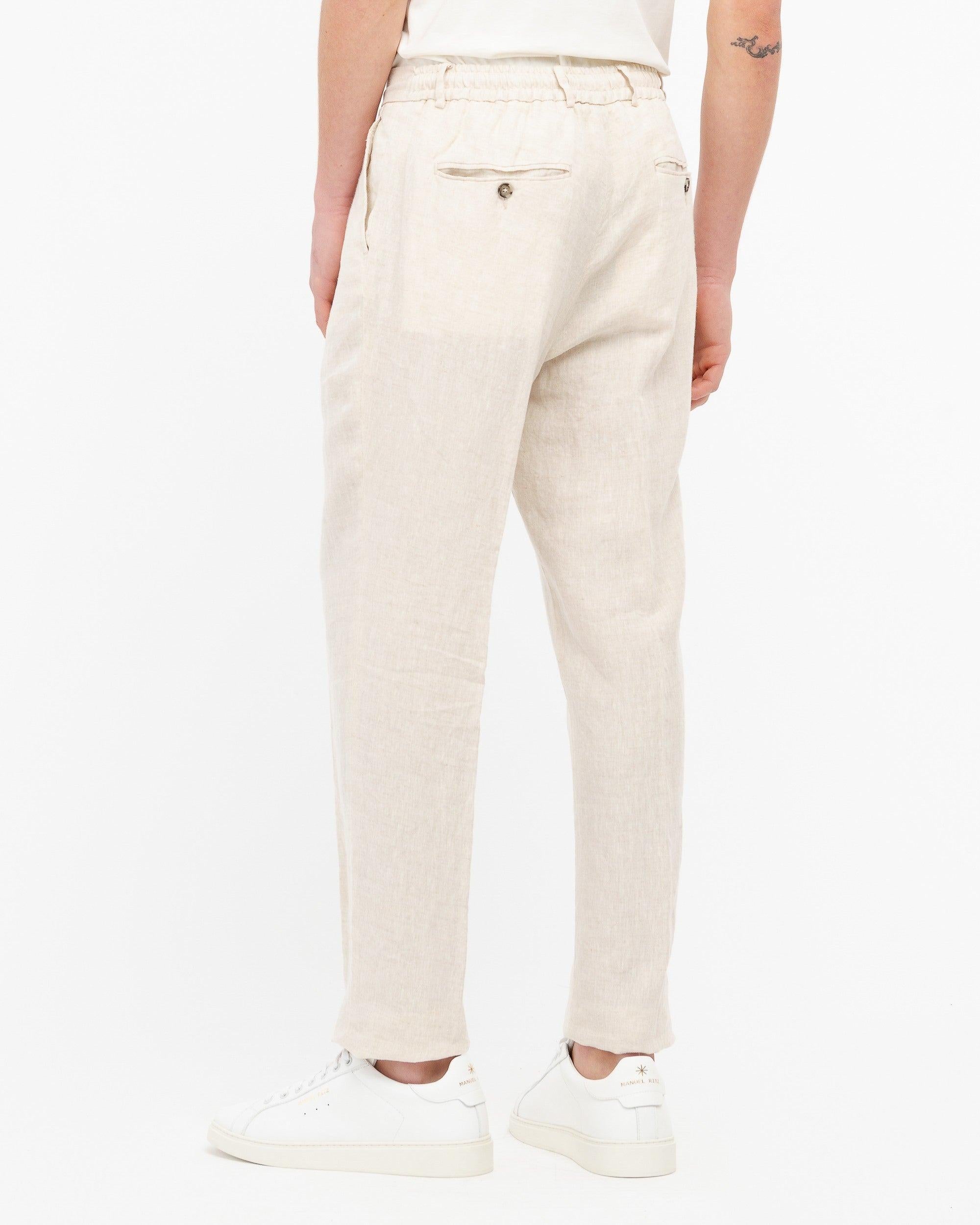 pantalone jogging in lino 4032P1688L 263144 22 MANUEL RITZ 