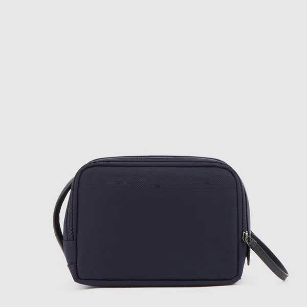 pochette in tessuto riciclato BY6149BR2 BLU PIQUADRO 