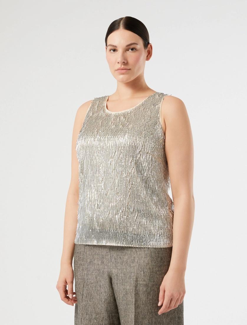 top in tulle ricamato MRNCELEBRE 002 MARINA RINALDI 