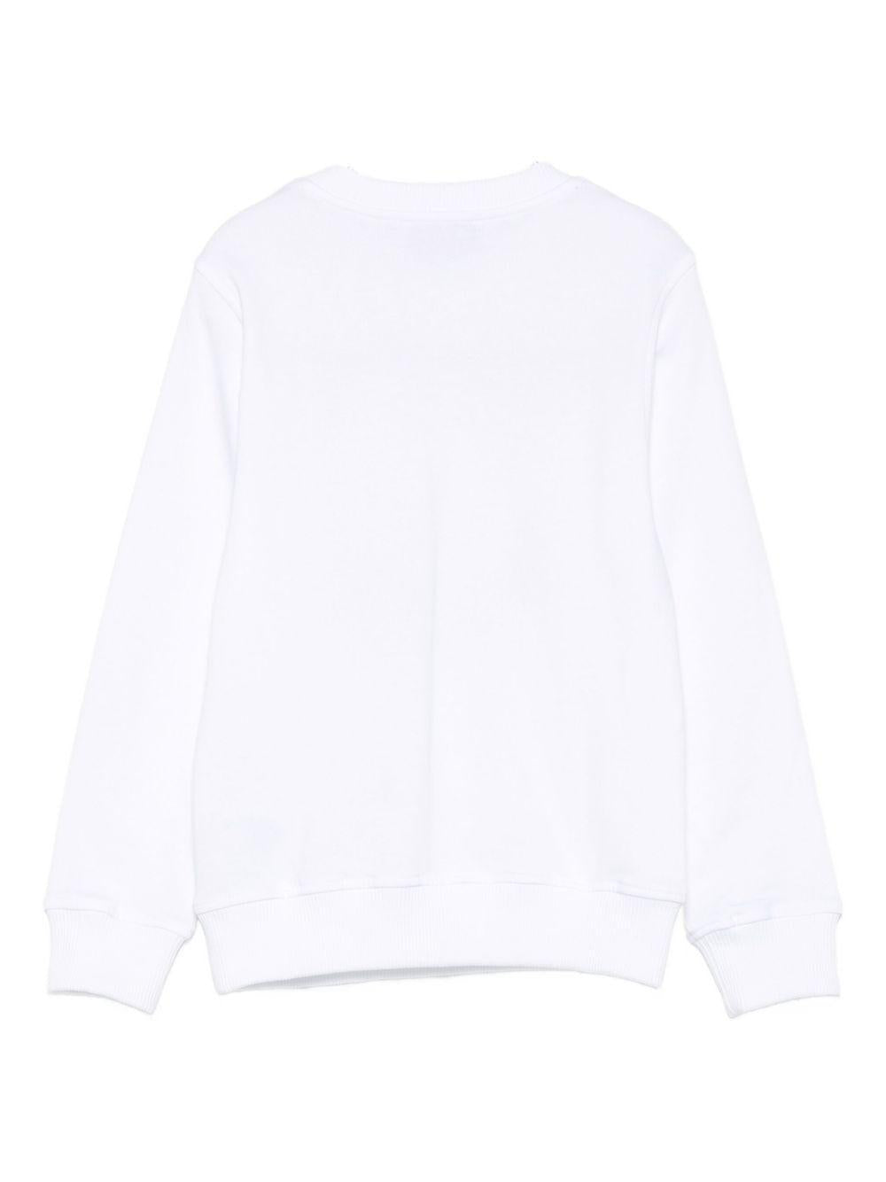 felpa smile HSF08VLCA14 10101 MOSCHINO KIDS 