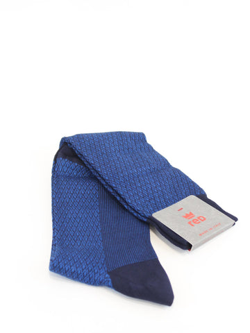 calza lunga in cotone blu 64232G V2394 RED 