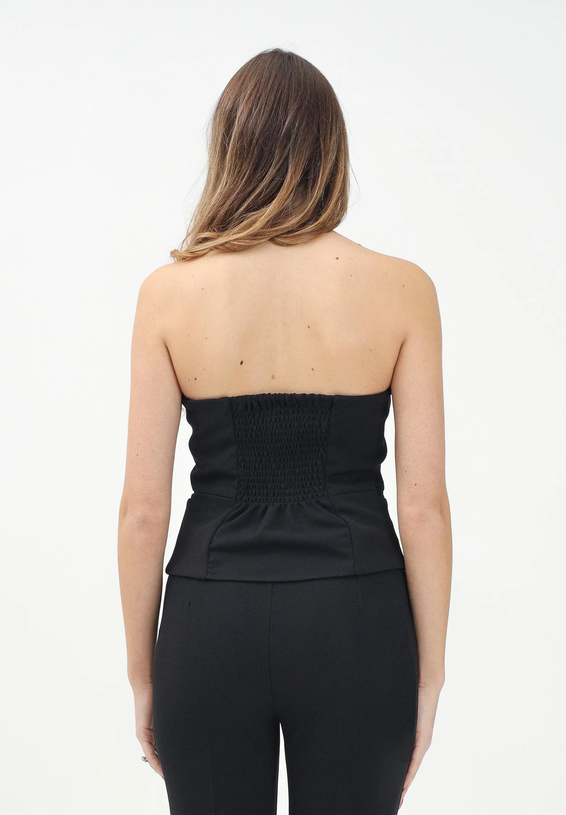 top a corpetto TD0086 NERO VICOLO 