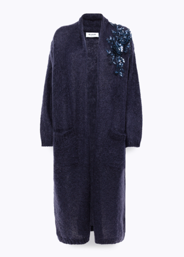 maxi cardigan in mohair RF5080MS037 93812 Blugirl 