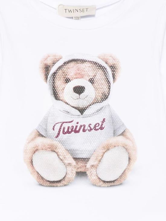 t-shirt con orsetto 252GB2036 00526 TWINSET GIRL 