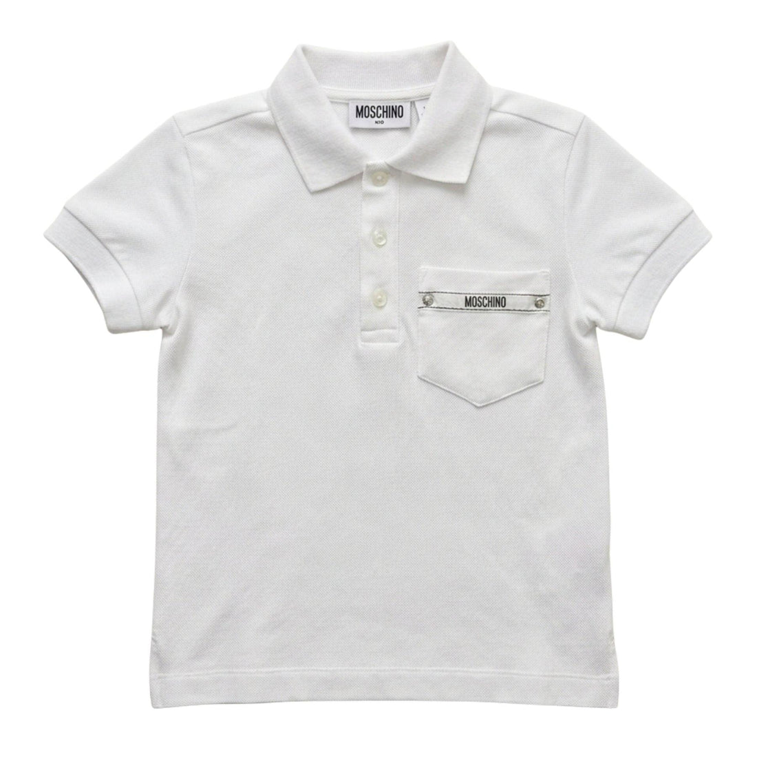 Polo con taschino HUM05L LFA08 10101 MOSCHINO KIDS 