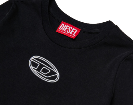 t-shirt maniche lunghe con logo J02431 00YI9 K900 DIESEL 