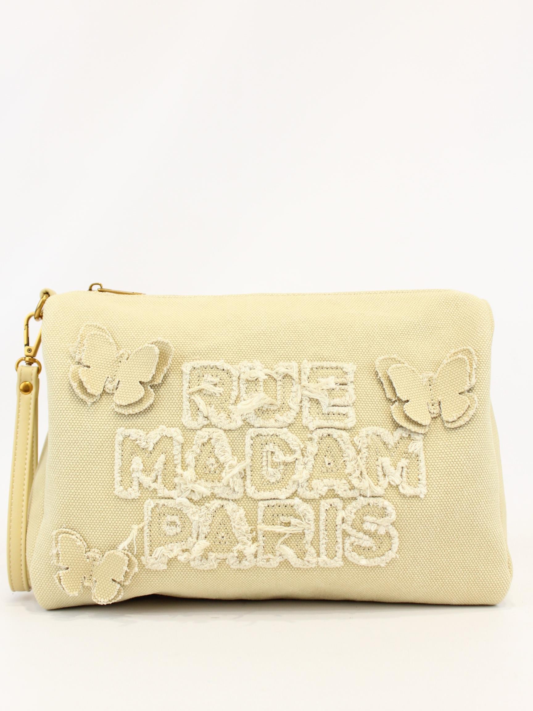 butterfly clutch 1450 CREAM RUE MADAM PARIS 