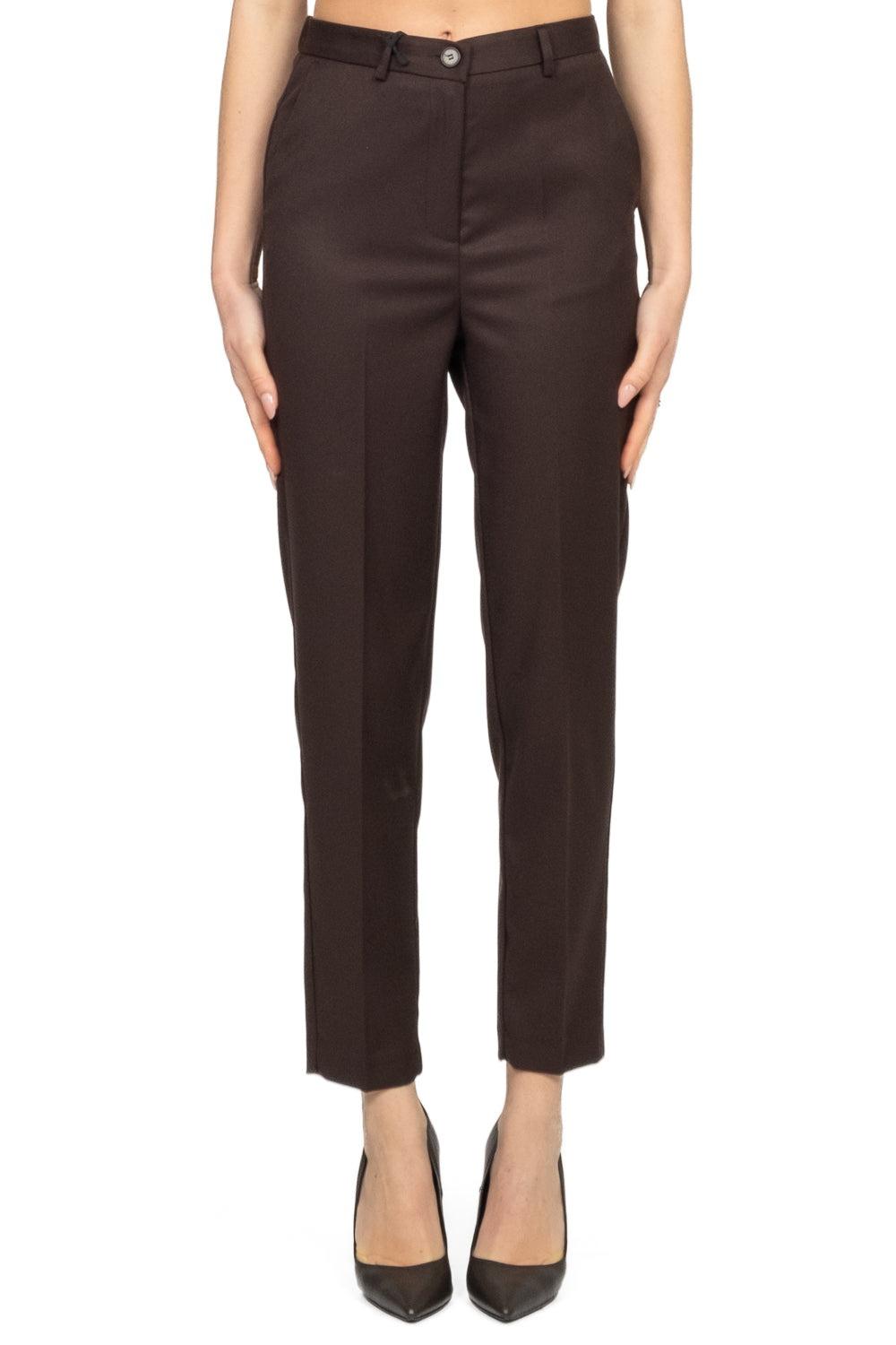 pantalone a sigaretta TF2094 MARRONE VICOLO 