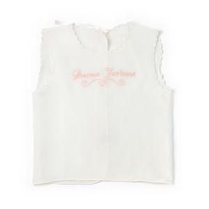 camicetta con ricamo C00949 PANNA/ROSA COCCODE' 