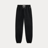 RALPH LAUREN POLO pantalone in pile leggero Nero