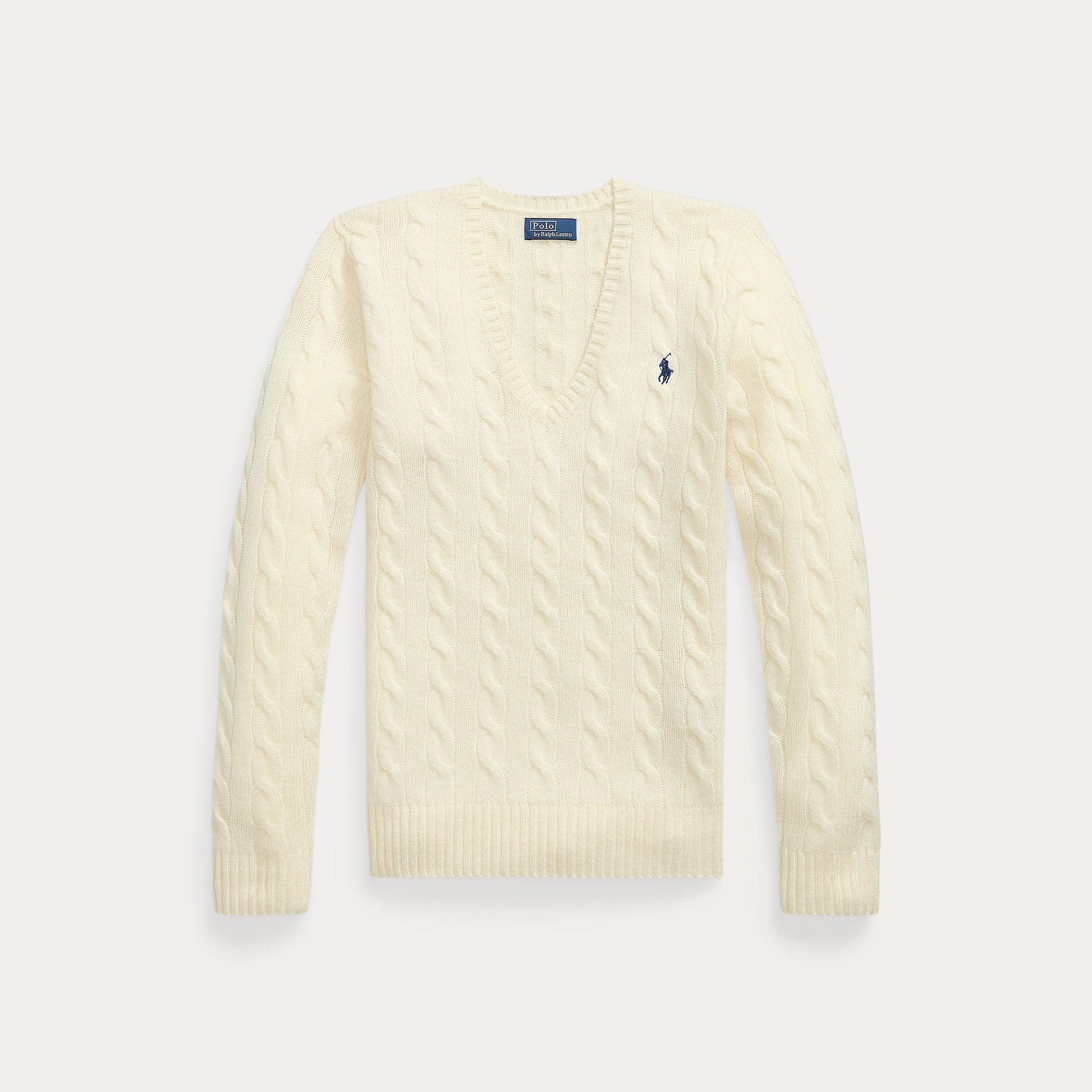 maglione a trecce in lana e cashmere 211-971866 001 RALPH LAUREN POLO 