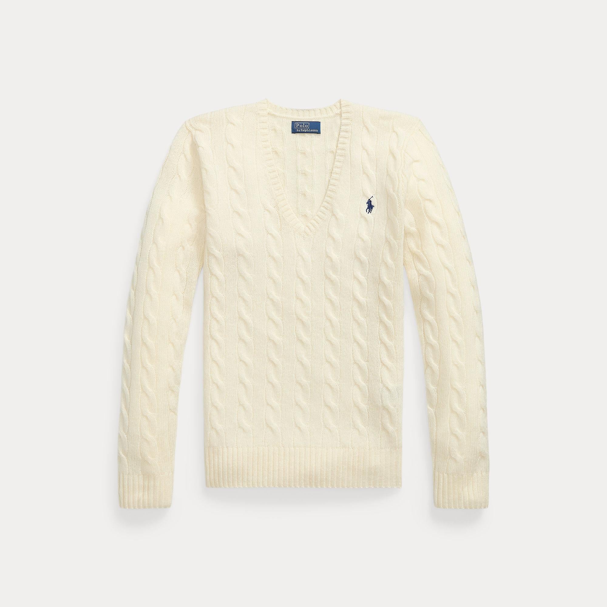 maglione a trecce in lana e cashmere 211-971866 001 RALPH LAUREN POLO 