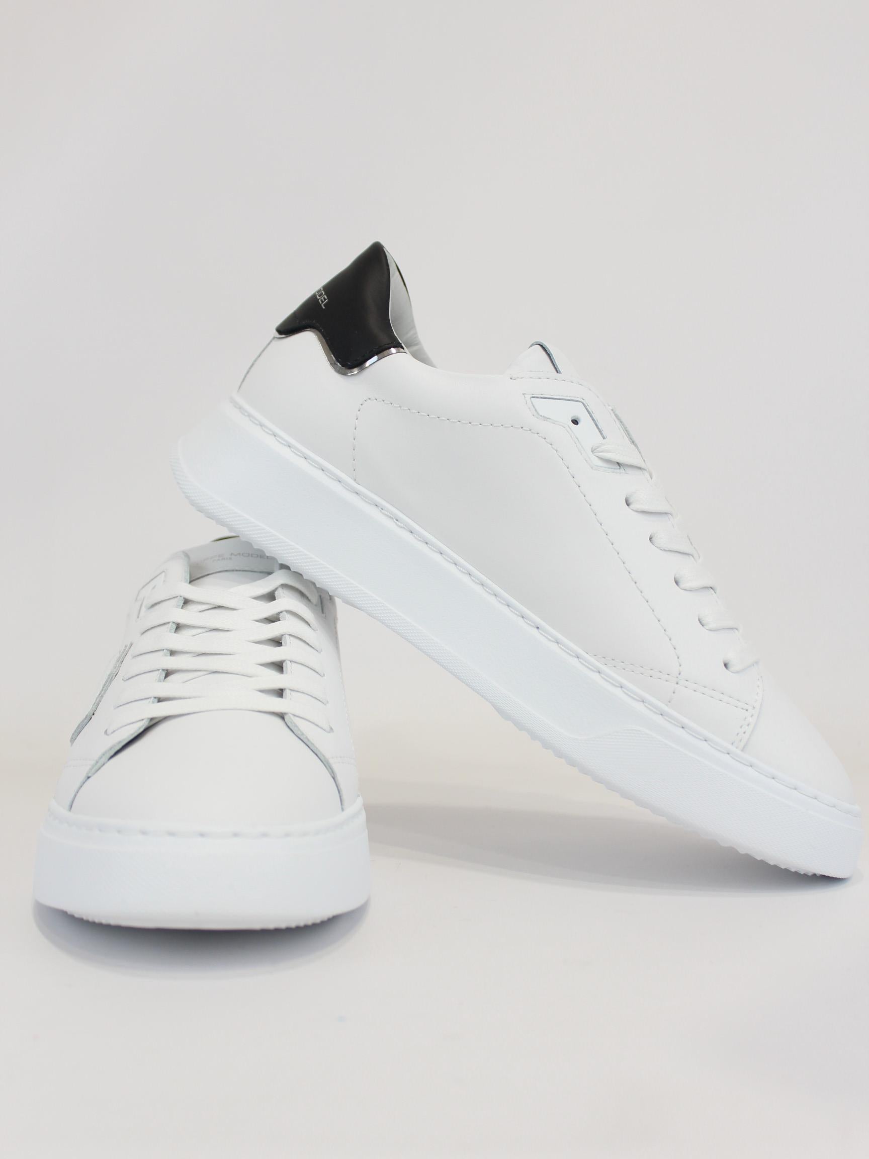 sneaker btlu in pelle BTLU V007 BLANC NOIR PHILIPPE MODEL 
