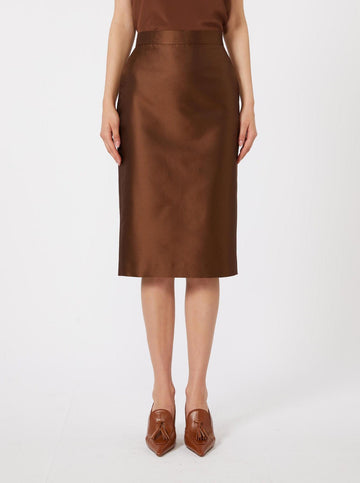 gonna in shantung di seta MSTEGOISTA 002 MAXMARA STUDIO 