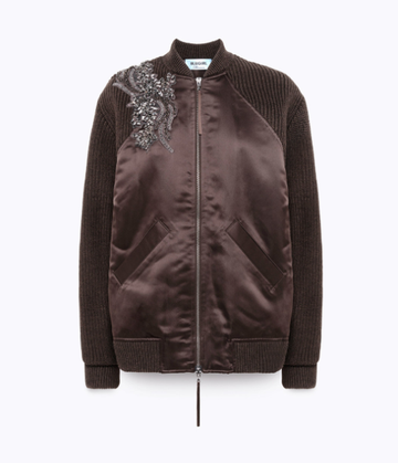 bomber in maglia e duchesse RF5239MA51I 90840 Blugirl 