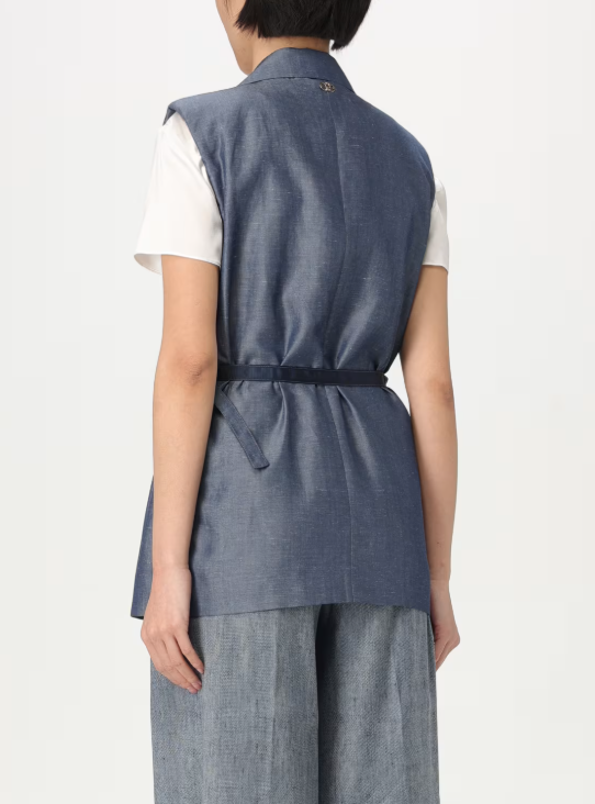 gilet in misto lino WA5133T4818 09481 liU JO 