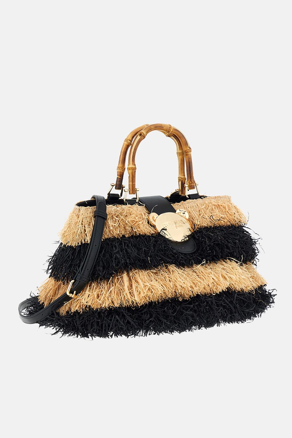 Borsa Riad Fringes 1555RIAD FRINGES BLACK RUE MADAM PARIS 