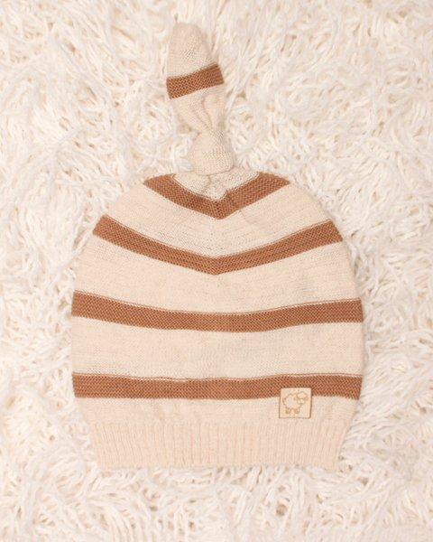 cappello in lino bicolor 045583 ECRU BISCOTTO MAGLIFICIO DI VERONA 