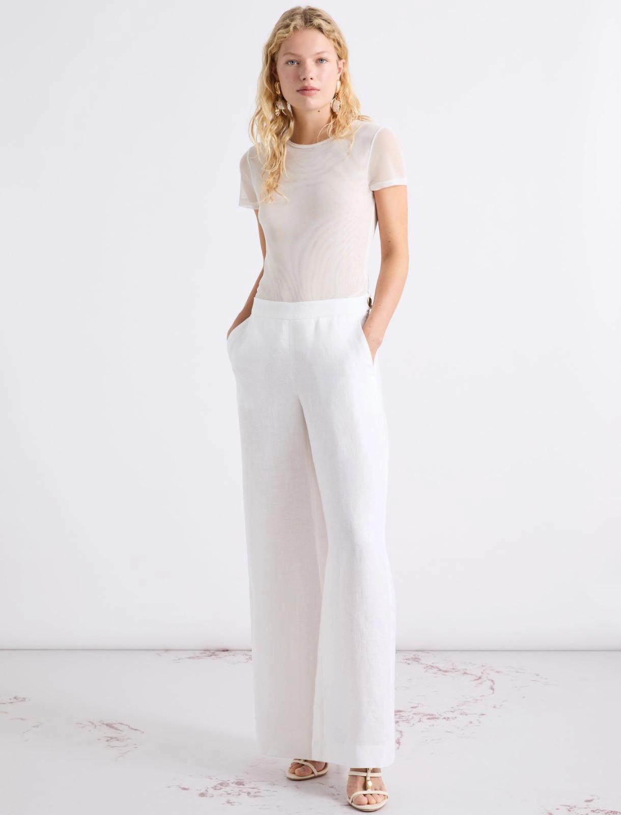 pantalone in lino MLLOTTELIA 001 MARella 