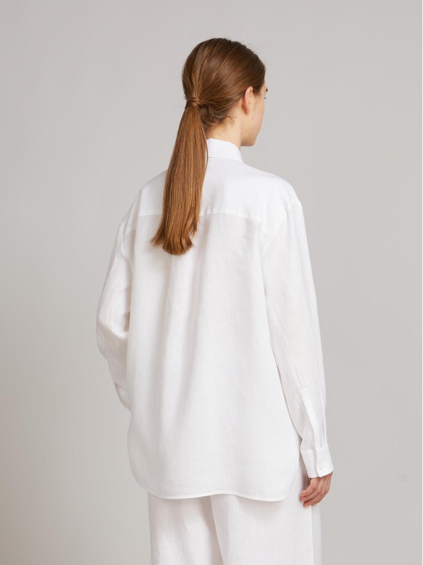 camicia di lino MMLFILO 010 MM MAXMARA 
