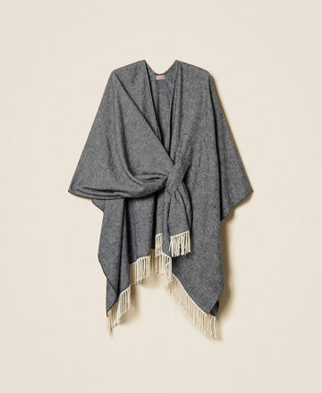 poncho in panno 252TO5040 11956 TWINSET 