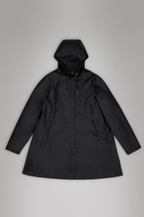 RAINS a-line-jacket Black