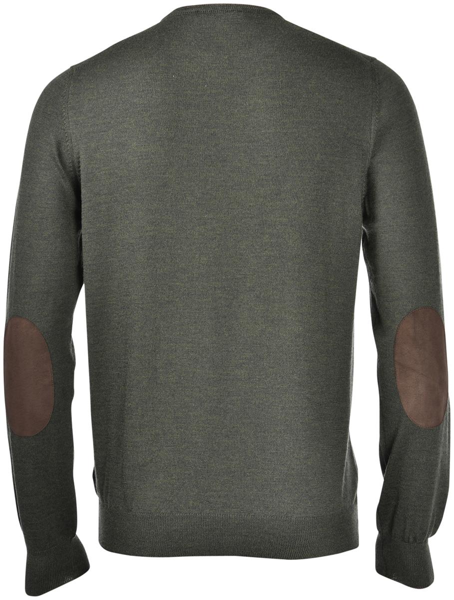 maglia girocollo con toppe alcantara 55183 14264 499 GRAN SASSO 