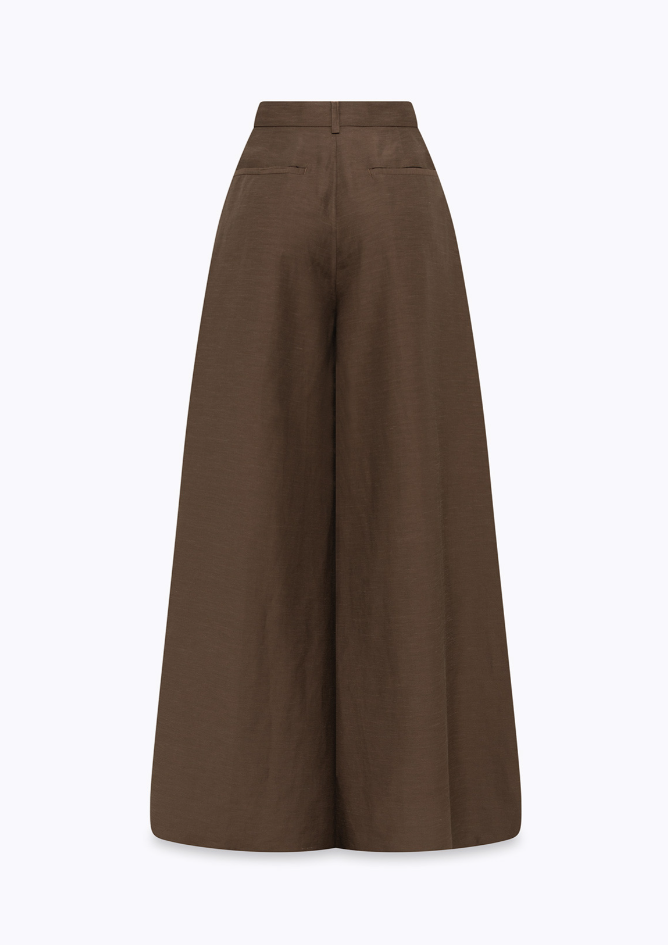 pantaloni in misto lino RA6192T8823 90913 Blugirl 