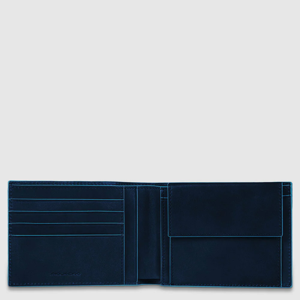 portafoglio in pelle b2 PU257B2R BLU2 PIQUADRO 