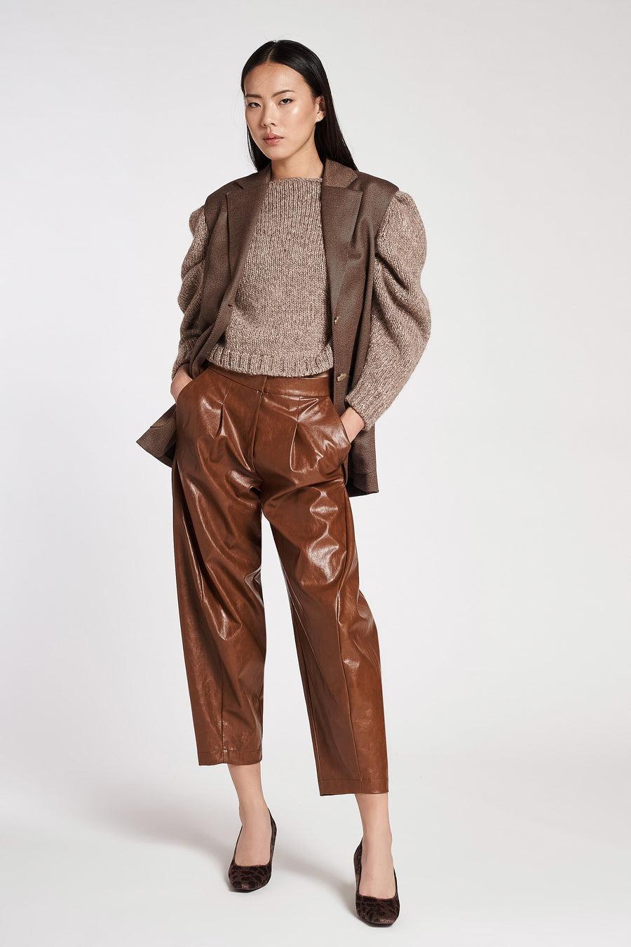 pantalone in ecopelle POLL19 08 CARLAG 