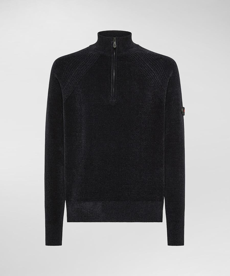 maglione mezza zip in ciniglia CRIVELLI 215 PeUTEREY 