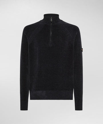 maglione mezza zip in ciniglia CRIVELLI 215 PeUTEREY 