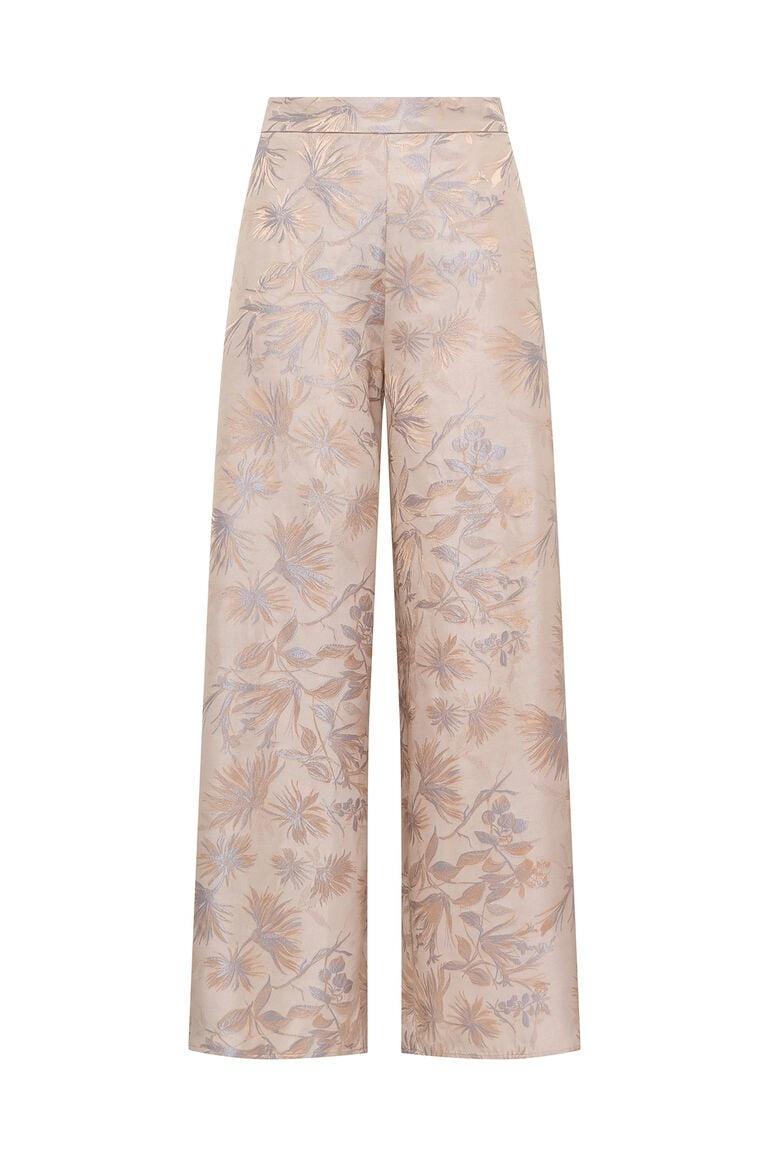 pantalone breexe JH8067 50670 B1296 BEIGE/CELESTE MALI'PARMI 