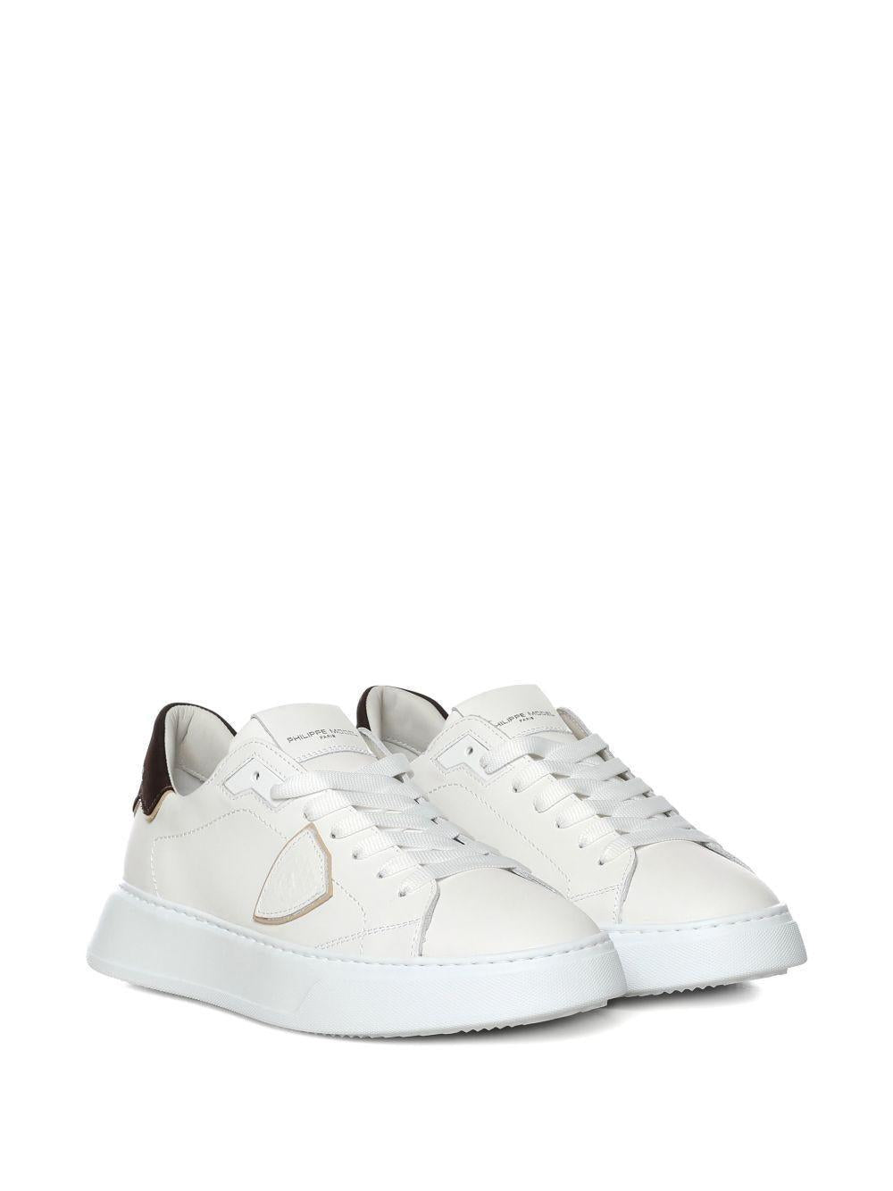 sneakers logata BTLU VU01 BLANC BRUN VU01 PHILIPPE MODEL 