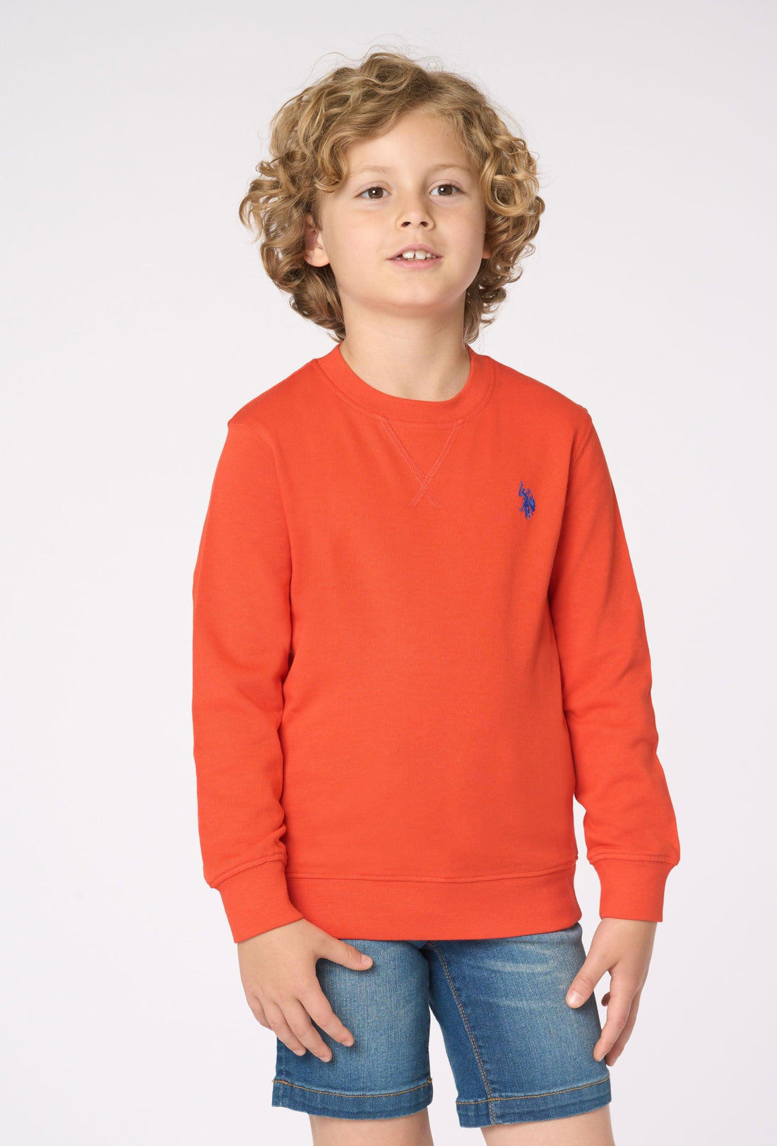 felpa girocollo con logo US43587001 251 U.S. POLO ASSN. 