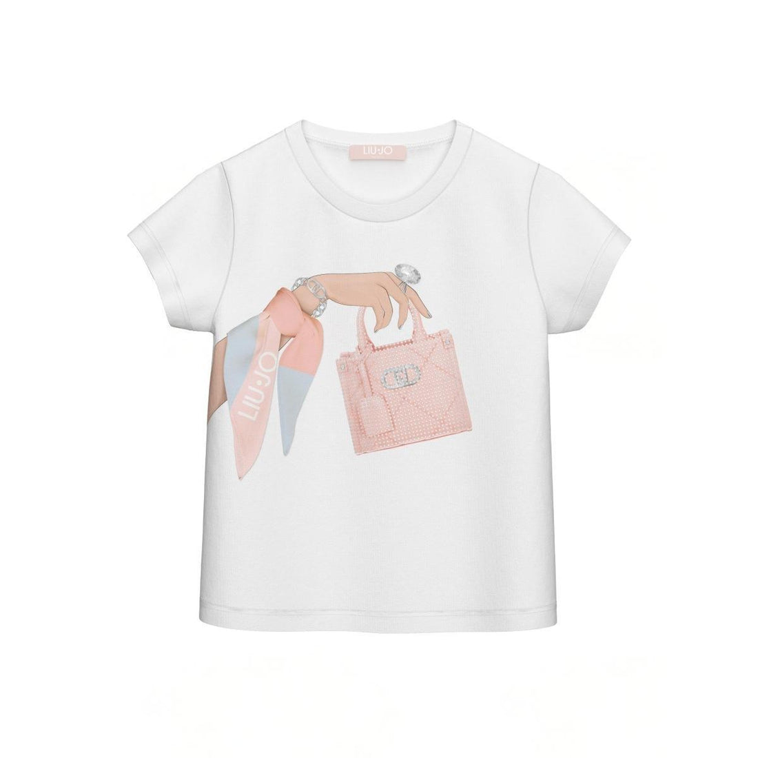 t-shirt con stampa KA6027JS003 V9926 LIU JO JUNIOR 