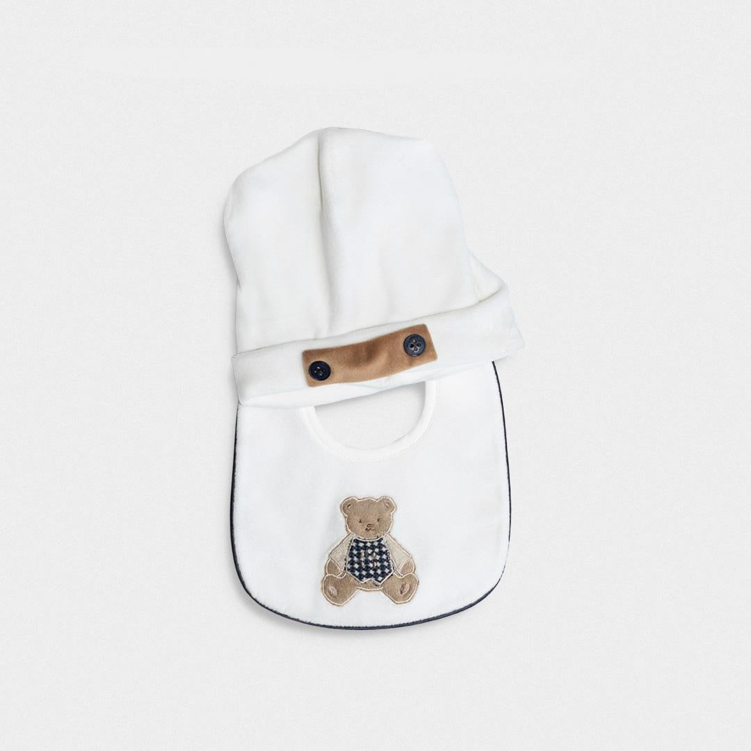 set cappellino e bavetta LR1111 UNI LA SARTORIA DEI PICCOLI 