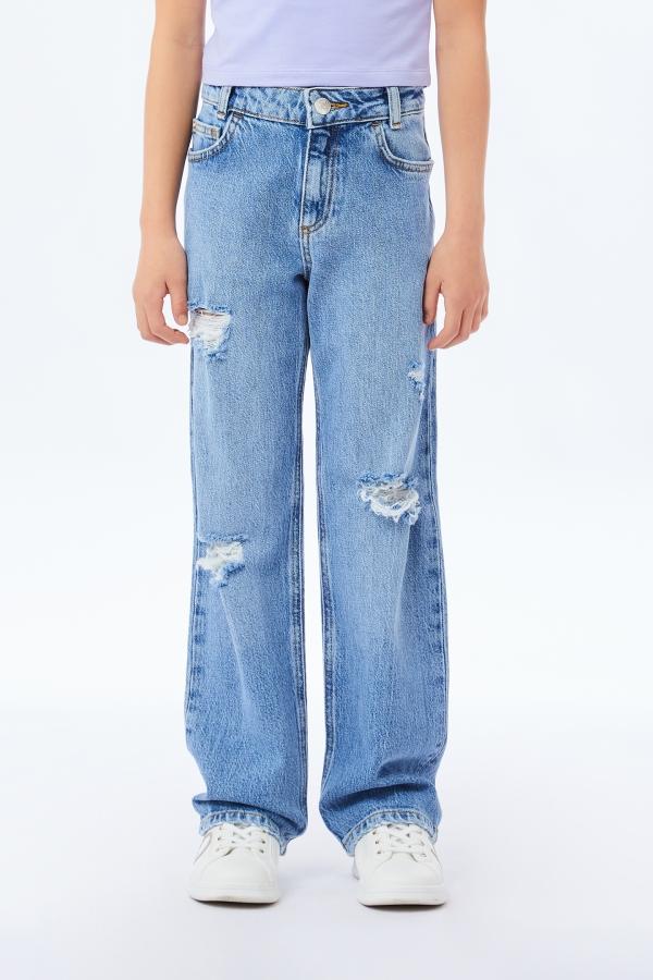 jeans con rotture GF5125D4518 77779 LIU JO JUNIOR 