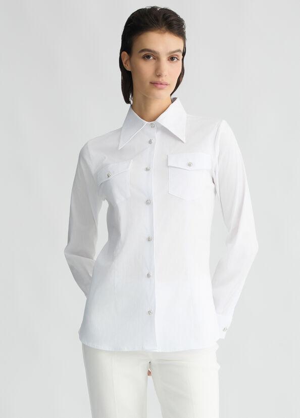 camicia con bottoni CA5023T2432 11111 liU JO 