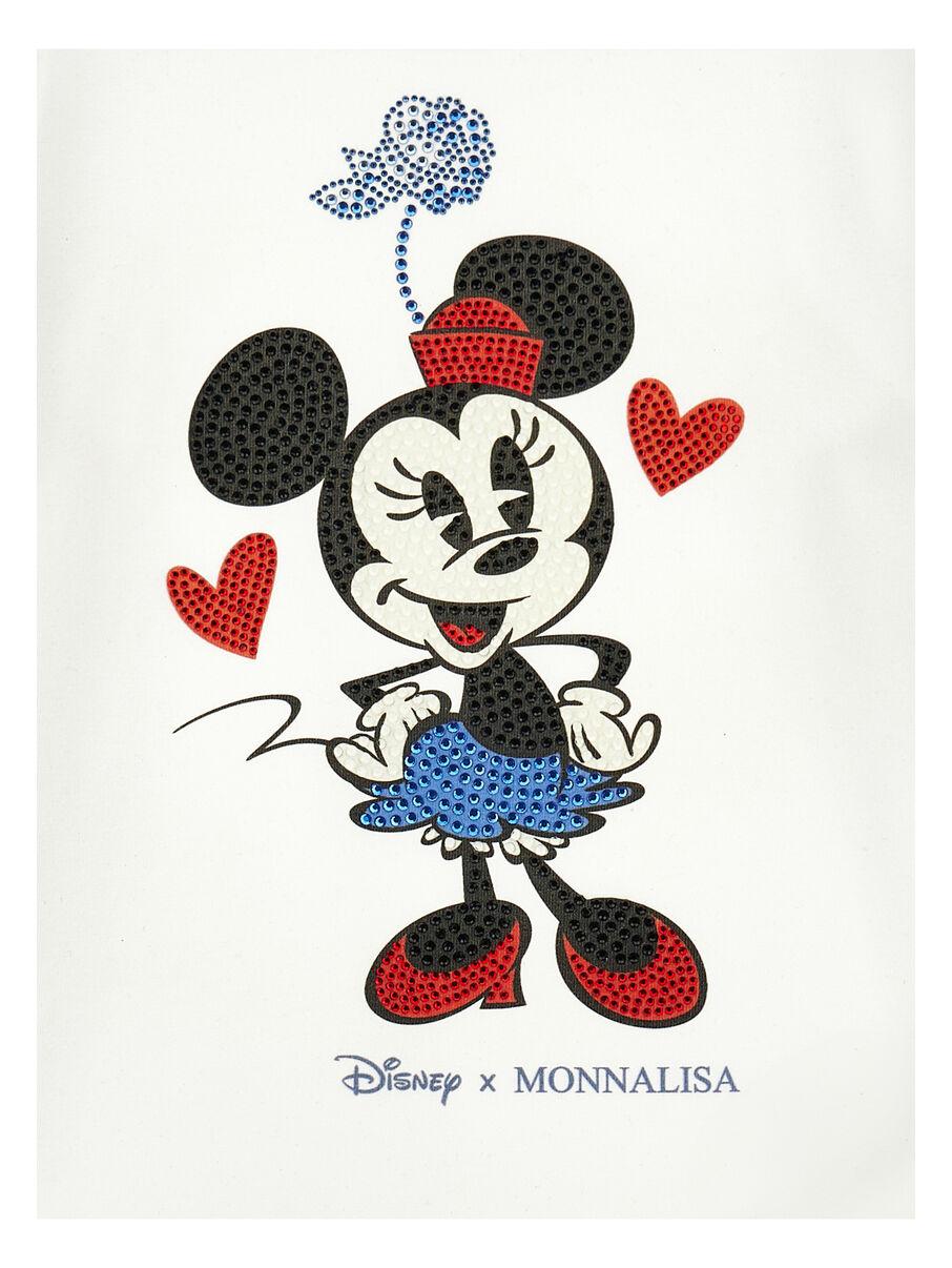 t-shirt minnie con strass 19F608 6003 0001 MONNALISA 