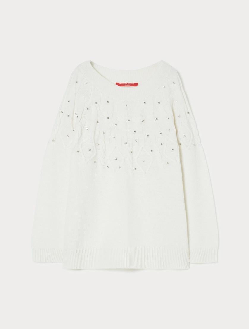 maglia in misto lana con strass STEPPA 002 MARINA SPORT 