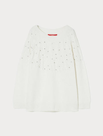 maglia in misto lana con strass STEPPA 002 MARINA SPORT 