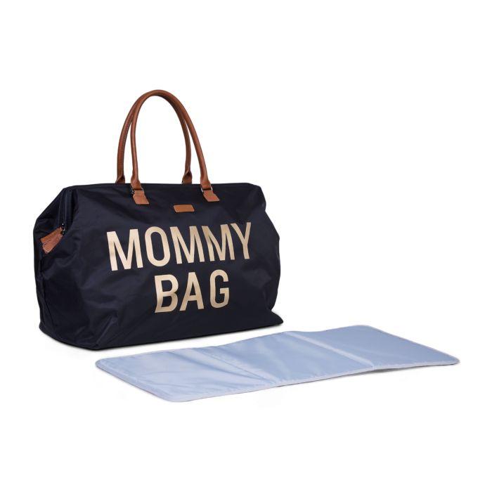 borsa mommy bag MOMMY BAG BIG NERA/ORO CHILDHOME 