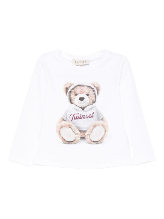 t-shirt con orsetto 252GB2036 00526 TWINSET GIRL 