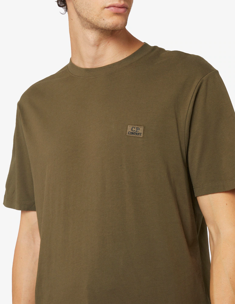 t-shirt con ricamo logo 17CMTS031A 005100W 683 CP COMPANY 
