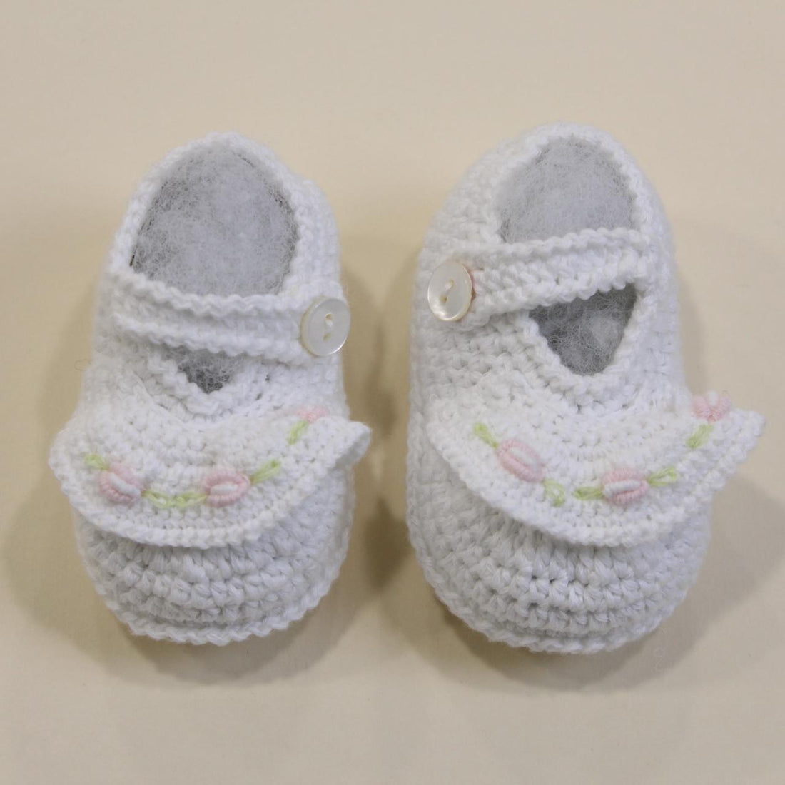 SCARPINA cotone NEONATO BIANCA ORNELLA SCARPIN UNI PICCOLA GIUGGIOLA 