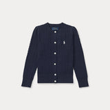 RALPH LAUREN POLO cardigan in cotone Blu
